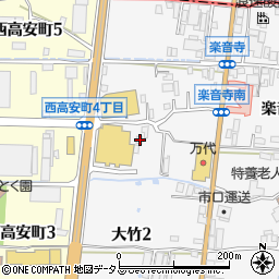 大阪府八尾市楽音寺1丁目161周辺の地図