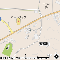 島根県益田市安富町166周辺の地図