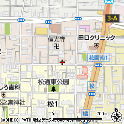 ケニア花園店周辺の地図