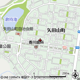 奈良県大和郡山市矢田山町23-6周辺の地図