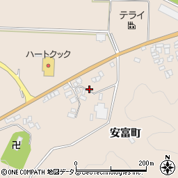 島根県益田市安富町391周辺の地図