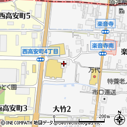 大阪府八尾市楽音寺1丁目162周辺の地図