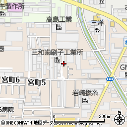 大阪府八尾市楠根町5丁目69周辺の地図