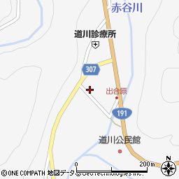 道川簡易郵便局周辺の地図