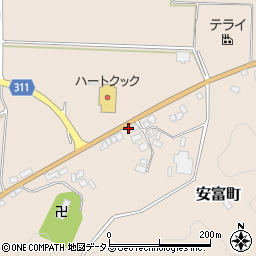 島根県益田市安富町385周辺の地図