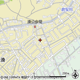 岡山県岡山市中区湊167周辺の地図