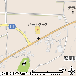 島根県益田市安富町1105周辺の地図