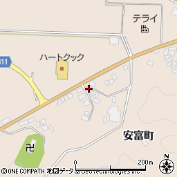 島根県益田市安富町386周辺の地図