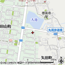 奈良県大和郡山市矢田山町37-6周辺の地図