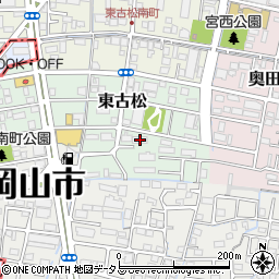岡山県岡山市北区東古松509-1周辺の地図