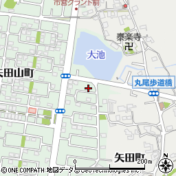 奈良県大和郡山市矢田山町37-7周辺の地図