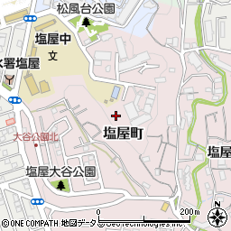 兵庫県神戸市垂水区塩屋町大谷周辺の地図