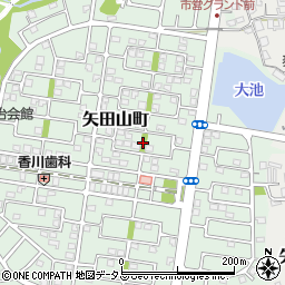 矢田山第3号緑地周辺の地図