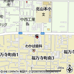 大阪府八尾市福万寺町南3丁目21周辺の地図