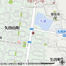 奈良県大和郡山市矢田山町37-13周辺の地図