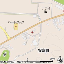 島根県益田市安富町389周辺の地図