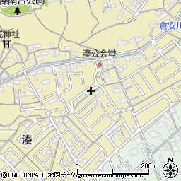 岡山県岡山市中区湊171周辺の地図