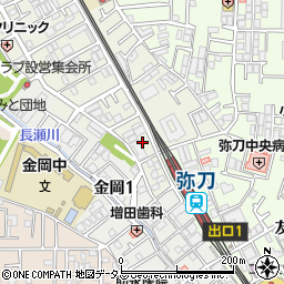 大阪府東大阪市源氏ケ丘24-5周辺の地図