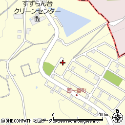 三重県名張市すずらん台西１番町203周辺の地図