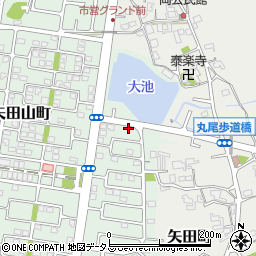 奈良県大和郡山市矢田山町37-5周辺の地図