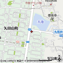 奈良県大和郡山市矢田山町37-1周辺の地図