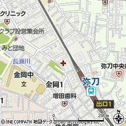 大阪府東大阪市源氏ケ丘24-15周辺の地図