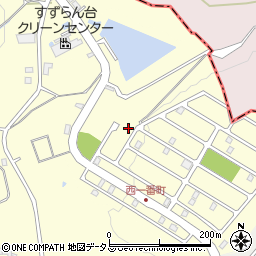 三重県名張市すずらん台西１番町205周辺の地図