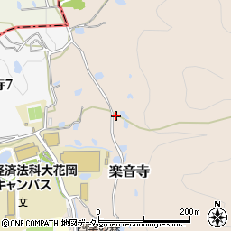 大阪府八尾市楽音寺780周辺の地図