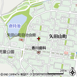 矢田山第2号緑地周辺の地図