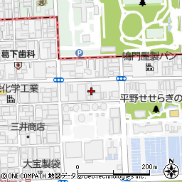 大阪府大阪市平野区加美北2丁目4周辺の地図