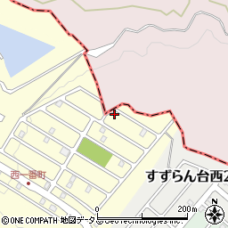 三重県名張市すずらん台西１番町16周辺の地図