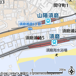 レジデンス須磨浦周辺の地図