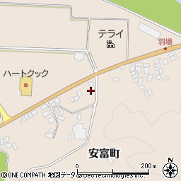 島根県益田市安富町394周辺の地図