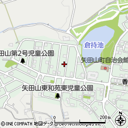 奈良県大和郡山市矢田山町89-5周辺の地図