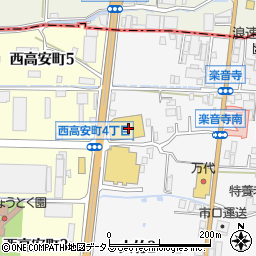 大阪府八尾市楽音寺1丁目93周辺の地図