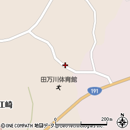 萩市役所　田万川グラウンド・田万川体育館周辺の地図