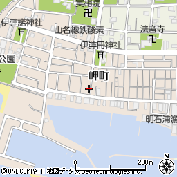 兵庫県明石市岬町23-4周辺の地図