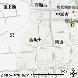 愛知県田原市馬伏町周辺の地図