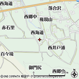 愛知県田原市六連町西郷中周辺の地図