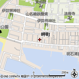 兵庫県明石市岬町23-3周辺の地図