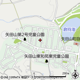 奈良県大和郡山市矢田山町92-5周辺の地図