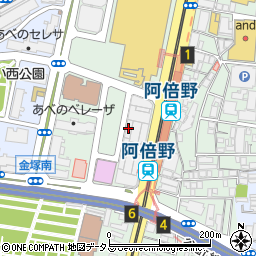 岡三証券株式会社阿倍野支店周辺の地図