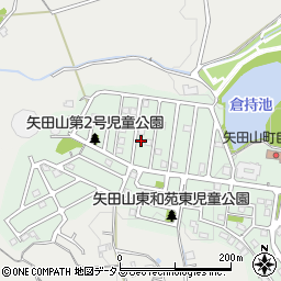 奈良県大和郡山市矢田山町92-10周辺の地図