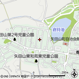 奈良県大和郡山市矢田山町89周辺の地図