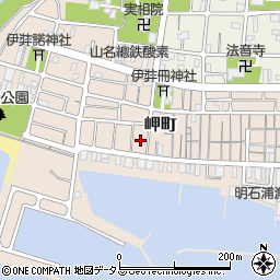 兵庫県明石市岬町23周辺の地図