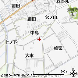 愛知県田原市伊川津町大本周辺の地図