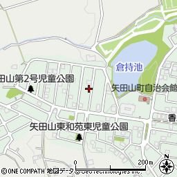 奈良県大和郡山市矢田山町89-4周辺の地図