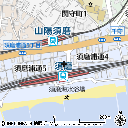 ミスタードーナツＪＲ須磨駅前ショップ周辺の地図