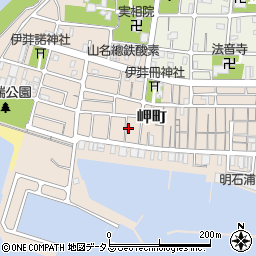 兵庫県明石市岬町23-11周辺の地図