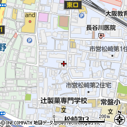 セブンイレブン大阪松崎町２丁目店周辺の地図